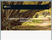 Tablet Screenshot of lakewoodhillcrest.org